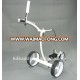 colorful stainless steel electric golf trolley with motor brake