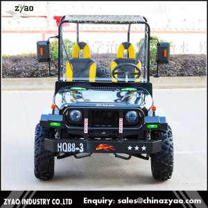 200cc ATV Two Seats Mini Jeep 4 Wheel Sightseeing Vehicle for Sale